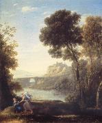 Claude Lorrain Landscape with Hagar and the Angel oil on canvas